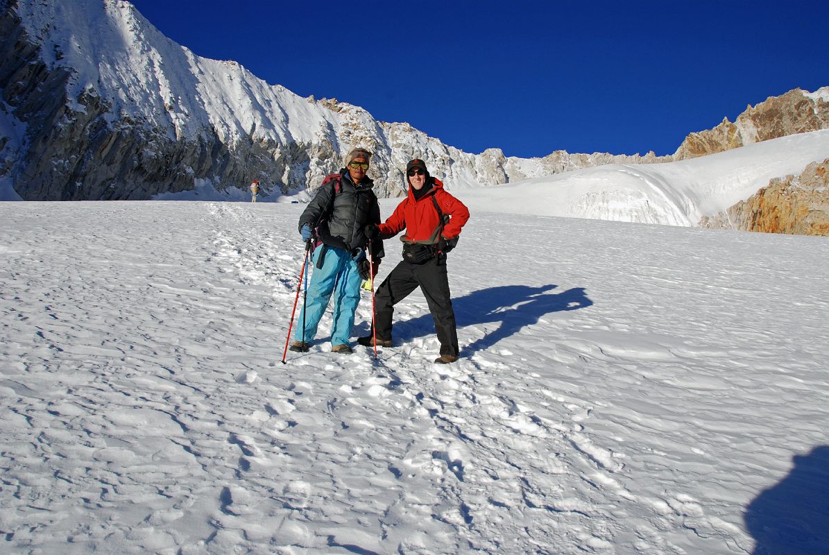 10 2 Climbing Sherpa Palde and Jerome Ryan Trekking On Glacier With East Col Beyond